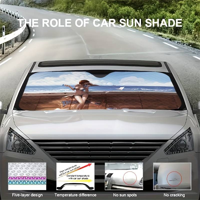 Car Sunshade Anti ultraviolet Heat Insulation Curtain Car - Temu